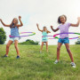GIUSOBG Cerceau Hula Fitness Hoop pour Enfants, Plastique Amovible Cerceaux Multicolores Amusants et Fitness, Hula Hoop avec Mou