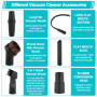 9 Pièces Accessoires pour Aspirateur，Embout Aspirateur - Brosse Aspirateur Universel，pour Meubles Brosse Aspirateur Accessoires，