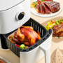 100 Papier Sulfurisé Air Fryer，Perforé Papier Cuisson Air Fryer，Jetable Antiadhésive Sans Huile Papier Parchemin Accessoires pou