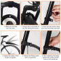 Garde Boue de Vélo pour 20-26 Pouces Roues, Montagne Cyclisme Arriere VTT, Kit Garde-Boue Avant Arrière Universelle, pour Selle 