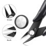 3 Pièces 4.5 Pouces Pinces Coupantes Noires - Mini Pince Coupante Précision pour 3D Print, Électronique, Modélisme Plastique, Bi