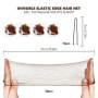 Filets à Cheveux Invisible,20 Pièces Filet Élastique Chignon,10 Pièces U Forme Pinces à Cheveu,pour Ballet, Danse, Infirmière Ai
