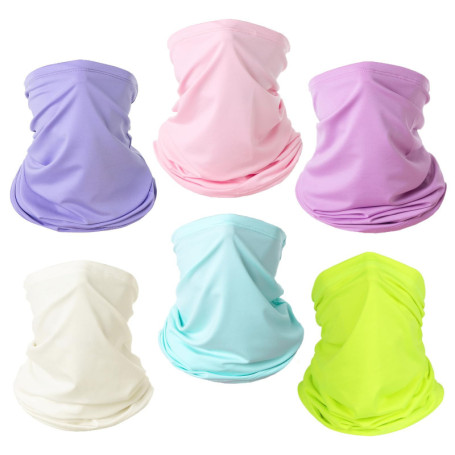 Lot de 6 masques bandana respirants pour la protection en plein air Lavable Réutilisable Masque facial Protection contre la pous