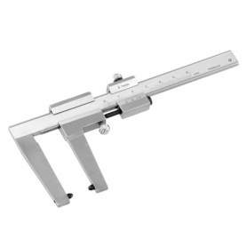 QWORK® Calibre à Coulisse en INOX pour Disque de Frein, 0 à 60 mm, Précision de Lecture 0,1 mm