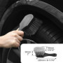 QWORK® Ensemble de 9 Brosses de Nettoyage pour Voiture - Brosse Jantes, Rosse Pneus et Brosses de Détail