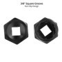 QWORK® Kit de 15 jeu de douilles spiralées, extracteurs de vis et d'écrous, extracteur de vis, idéal pour enlever les vis et bou