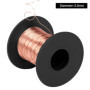 QWORK® 0,3 mm x 100 m Fil de Cuivre pur à 99,9% - Fil de cuivre T2, ConductivitéÉlevée, pour l'électrotechnique, les moteurs de 