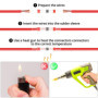 QWORK® 300 Pièces connecteurs fil soudure, connecteur souder etanche rouge 22-18 AWG, cosse thermoretractable, pour moto et voit