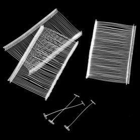 QWORK® 5000 Pièces fils de plastique pour pistolet d'étiquetage, 50 mm aiguilles blanches pour étiquettes de prix, recharge pour