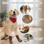 AOOTUERL Lot de 2 paires de chaussettes antidérapantes pour chien - Protection des pattes - Réglables - Antidérapantes - Pour év
