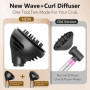 Chuancheng Diffuseur Wave and Curl pour Dyson Airwrap Attachement, deux modes de flux d'air et de diffusion pour Dyson Airwrap H