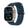 Apple Watch Ultra 2 [GPS + Cellular, 49MM] Boîtier en Titane avec Bracelet Océan Bleu - Taille Unique (Reconditionné)
