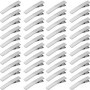 iYinJuan 60pcs Pinces à Cheveux Crocodile en Métal, Pinces à Cheveux en Argent, Barrette Accessoires de Bricolage Antidérapants 