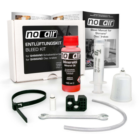 noair Kit de purge pour freins à disque Shimano - kit de purge avec huile minérale/liquide de frein - pour freins de vélo hydrau