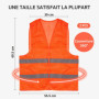 Cheerhom Gilet de Voiture 2 Pièces Gilet de Sécurité de Voiture Réfléchissant pour Hommes Femme, Gilets de Sécurité pour Adultes