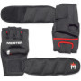 Meister Gants Lestés en Néoprène 2lb pour Cardio & Heavy Hands (Paire) - 2lb x 2 - Noir/Rouge