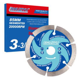 LSHUZIYU 85mm, Trou Central 15mm, Kerf Super Fin 1.2mm, Lame Scie Circulaire Diamantée, Grain 60#, Accessoires De Scie Sans Cord