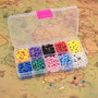 Sunmnslgs 1000 pièces coloré carte punaises punaises Boule en acier de tête avec point, 1/20,3 cm