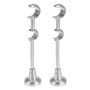 Lot de 2 Supports pour Tringle à Rideau Double 20 mm/25 mm