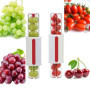 Trancheuse de fruits, trancheuse de tomates/raisins/cerises, gadgets de cuisine de décoration de cuisine de fruits, trancheuse d