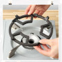 fuxunamz Plaques Cuisinière Gaz Support Anneau - 17,5cm Rond étagère Casserole En Fonte, Quatre/Cinq Griffes Cuisson D'adaptatio
