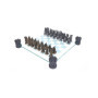 NEMESIS NOW LTD Kingdom of The Dragon - Jeu d'échecs avec Coins décorés de Tours 43cm