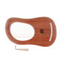 Alnicov Lyre harpe 10 cordes harpe petite harpe portable avec clé d'accord pour instrument de musique à cordes harpe de qualité 