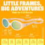 BABY SUNNIES Lunettes de soleil polarisées pour bébé avec lanières - Lunettes de soleil flexibles incassables pour tout-petits n