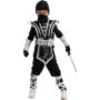 Spooktacular Creations Ensemble de costumes Silver Ninja Deluxe avec accessoires en mousse Ninja jouets pour enfants Kung Fu Out