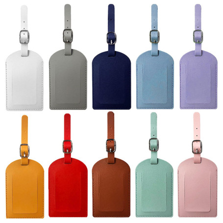 10 Pcs Etiquette Valise, Etiquette Bagage En Pu Cuir, Etiquette Valise Voyage Avion, Etiquettes À Bagage, Étiquette Bagage, Étiq