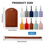 10 Pcs Etiquette Valise, Etiquette Bagage En Pu Cuir, Etiquette Valise Voyage Avion, Etiquettes À Bagage, Étiquette Bagage, Étiq