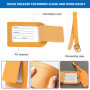 10 Pcs Etiquette Valise, Etiquette Bagage En Pu Cuir, Etiquette Valise Voyage Avion, Etiquettes À Bagage, Étiquette Bagage, Étiq
