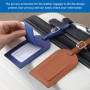 10 Pcs Etiquette Valise, Etiquette Bagage En Pu Cuir, Etiquette Valise Voyage Avion, Etiquettes À Bagage, Étiquette Bagage, Étiq