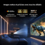 WEMAX Mini Videoprojecteur【Certifié Netflix & Google TV】Smart Projecteur Portable【Support 4K & 1080P Natif】Retroprojecteur avec 