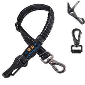 Ceinture SéCurité Chien Voiture, Laisse Chien Voiture, en Nylon ÉLastique RéGlable, Et Verrouillage De SéCurité, des Chocs Barre
