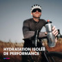 HydraPak Gourde de vélo isotherme Polar Surge (Jaune, 24oz) - Gourde à presser haut-débit, pour le cyclisme et le sport