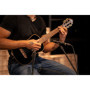 Ortega Guitars Ukulélé Tenor Acoustique – Série Onyx – Housse Incluse – Épicéa / Acajou, Noir (RUOX-TE)