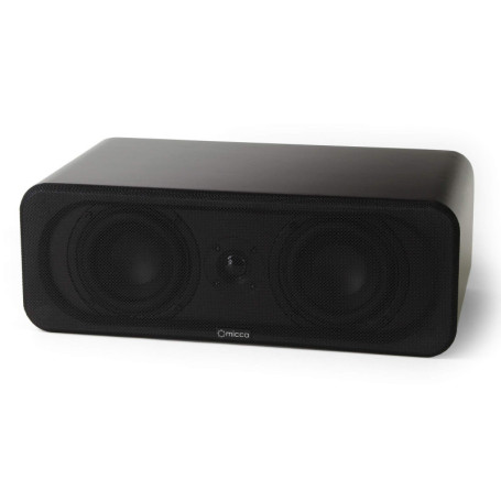 Micca RB42-C Haut-parleur de bibliothèque à canal central de qualité supérieure avec double woofers de 10,2 cm et tweeter en soi