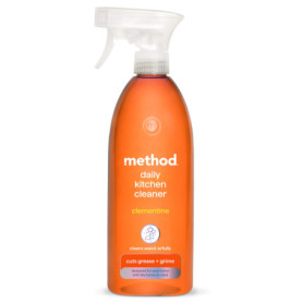 Method Spray Nettoyant Cuisine, Élimine la Graisse et les Saletés, Parfum Clementine, Bouteille de 828ml