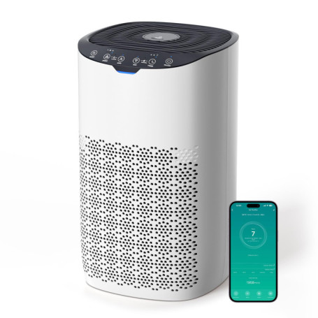 AROEVE Purificateur d'Air pour Maison Jusqu'à 120 m², CADR 300 m³/h, Mode Auto, Indicateur Qualité Air, Élimine Pollen, Poussièr