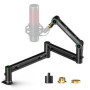 Aokeo AK-59 Bras de microphone réglable pour bureau - Convient pour Blue Yeti, Snowball iCE, HyperX QuadCast, SoloCast, Elgato W