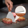 Plancha Spatule, Spatule Multifonction En Acier Inoxydable Steak Crème Grattoir De Plaque De Cuisson, Spatule De Barbecue Plate 