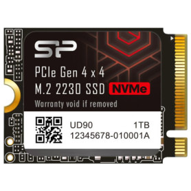 Silicon Power SU01KGBP44UD9007MM Disque SSD UD90 2230 NVMe 4.0 Gen4 PCIe M.2 R/W jusqu'à 5 000/3 200 Mo/s Compatible avec Steam 