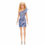 Barbie Mattel Glitz Outfits - Blonde Doll with Blue Dress (GRB32)
