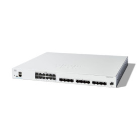 Commutateur administrable Cisco Catalyst 1300-24XTS, 12 Ports cuivre 10G, 12 Ports SFP+ 10GE, Garantie limitée à Vie (C1300-24XT