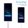 10cm Câble USB C Court, [Lot de 5] Câble USB A vers USB Type C 3A Charge Rapide Cable USB C Android Auto pour Samsung Galaxy A12