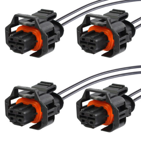 Twowinds - Connecteur Injecteur Compatible avec Citroën Xsara C4 Picasso, Peugeot 306 406, Renault Laguna Scenic, Ford Focus - 1