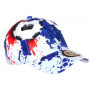 Casquette NY France Football Drapeau Bleu Blanc Rouge Fashion Footkyx - Taille Unique - Bleu