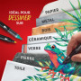 Sharpie Marqueurs Créatifs feutres acrylique | Pointe ogive | Feutres de coloriage adulte à base d’eau idéal pour coloriage myst