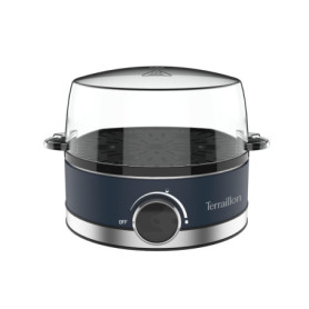TERRAILLON - NEW MOON - Cuiseur à oeuf électrique, Capacité 7 oeufs, 410 W, Minuteur intégré, couvercle intégré, gobelet de mesu